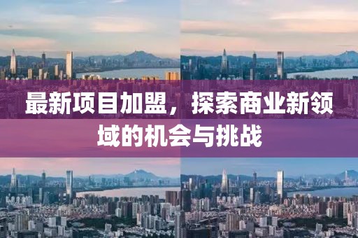 最新项目加盟，探索商业新领域的机会与挑战