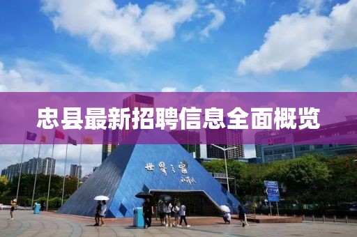 忠县最新招聘信息全面概览