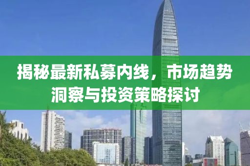 揭秘最新私募内线，市场趋势洞察与投资策略探讨