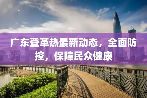 广东登革热最新动态，全面防控，保障民众健康