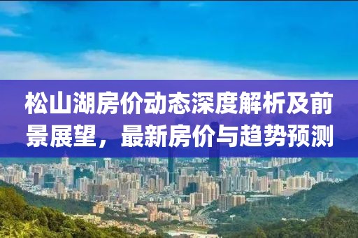 松山湖房价动态深度解析及前景展望，最新房价与趋势预测