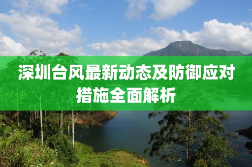 深圳台风最新动态及防御应对措施全面解析