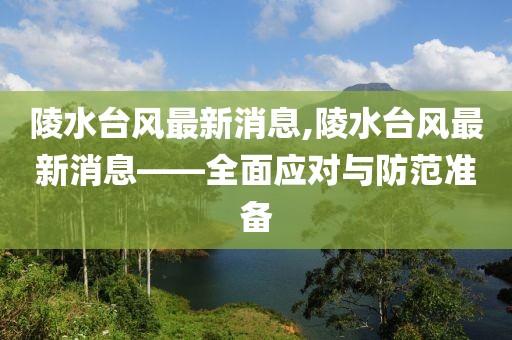 陵水台风最新消息,陵水台风最新消息——全面应对与防范准备