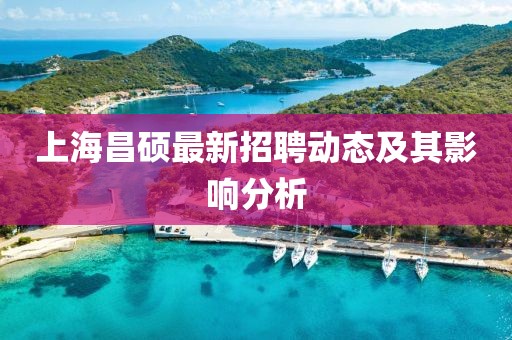 上海昌硕最新招聘动态及其影响分析