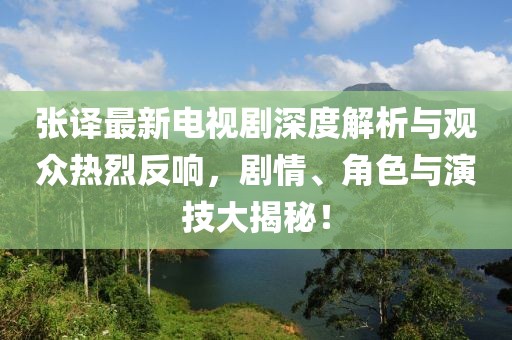 张译最新电视剧深度解析与观众热烈反响，剧情、角色与演技大揭秘！